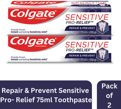 Colgate Repair & Prevent Sensitive Pro- Relief (Pack of 2) 75ml Toothpaste(150 ml)