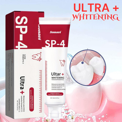 Sonavi SP 4 Ultra Brightenig Toothpaste | Advanced Whitening & Enamel SP-4 Toothpaste(60 ml)