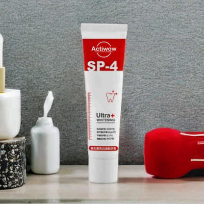 ACTIWOW SP4 Whitening Toothpaste for Whitening and Freshness in Mint Flavor Toothpaste(40 g)