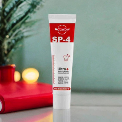 ACTIWOW SP4 Whitening Toothpaste for Healthy Teeth and Fresh Minty Breath Toothpaste(40 g)