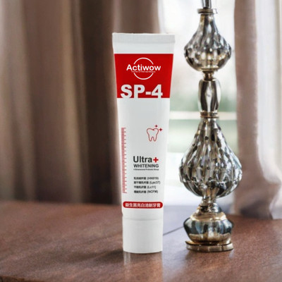 ACTIWOW SP-4 Intensive Charcoal Whitening Toothpaste for Stain Removal Toothpaste(40 g)