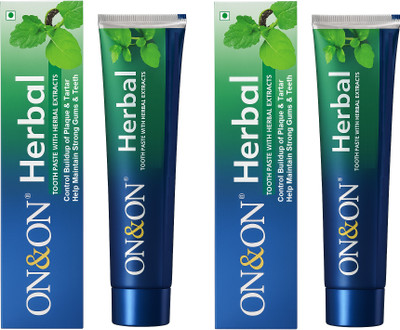 Neura Fit On & On Herbal Toothpaste | Fresh Breath | Ayurvedic Formula | Herbal Extracts Toothpaste(300 g, Pack of 2)