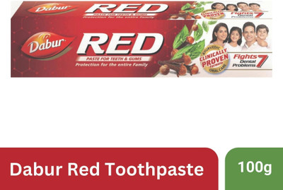 Dabur Red Paste |Treats Bad Breath |Cavity Protection | Plaque Removal |13 Herbs Toothpaste(100 g)