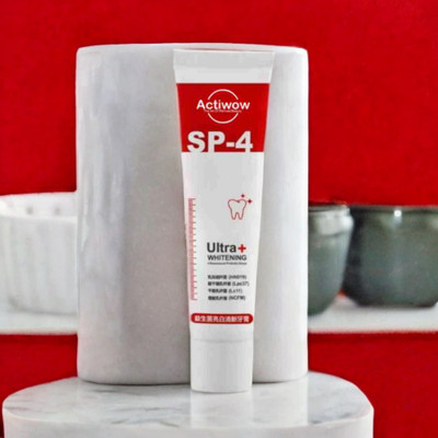 ACTIWOW SP4 Whitening Toothpaste for Gentle Whitening and Fresh Breath in Mint Toothpaste(40 g)