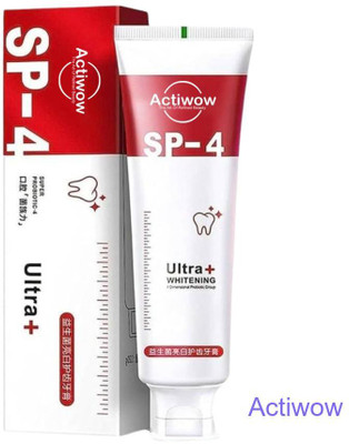 ACTIWOW SP4 Total Whitening with Natural Mint & Fluoride Toothpaste(40 g)