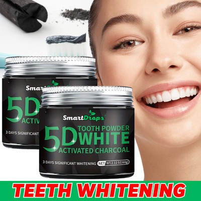 smartdrops Teeth Whitening Powder For Clean Teeth & Yellow Stain(120 g, Pack of 2)