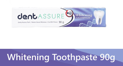 DENTASSURE Whitening Toothpaste whitens teeth by removing surface stains Toothpaste(90 g)