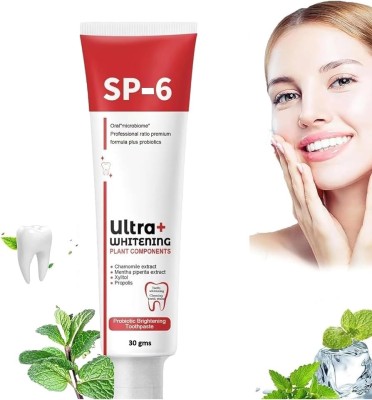 house of common Sp-6 ultra white Toothpaste, Brightening & Stain Removing Toothpaste(30 g)