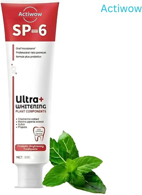 ACTIWOW SP6 Whitening Toothpaste with Essential Oils for Fresh Breath A01 Toothpaste(40 g)