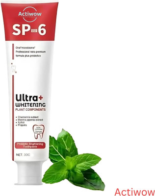 ACTIWOW SP6 Ultra Whitening Toothpaste with Vitamin E for Gum Health Toothpaste(40 g)