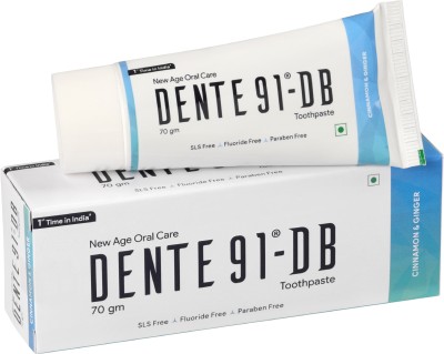 DENTE91 DB Toothpaste Sensitivity Relief, Repairs Cavities,Free from SLS & Fluoride Toothpaste(70 g)