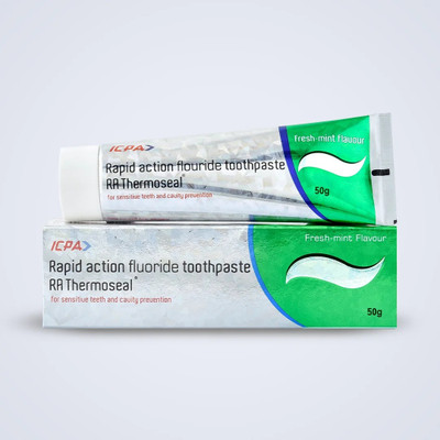 Thermoseal Ra action fluoride toothpaste 50gm, 4pcs. Toothpaste(50 g, Pack of 4)