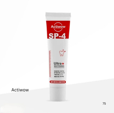 ACTIWOW SP4 White Boost Natural Charcoal Paste Toothpaste(50 g)