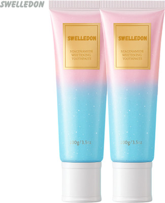 SWELLEDON Niacinamide Whitening Toothpaste Refreshing Taste Toothpaste(200 g, Pack of 2)