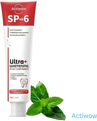 ACTIWOW SP6 Ultra Whitening Toothpaste for Deep Cleaning A01 Toothpaste(40 g)
