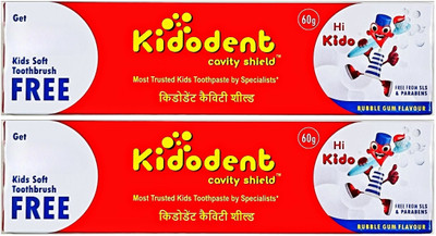 KIDODENT Cavity Shield - Kids Toothpaste - Free From SLS & PARAEBN Toothpaste(120 g, Pack of 2)