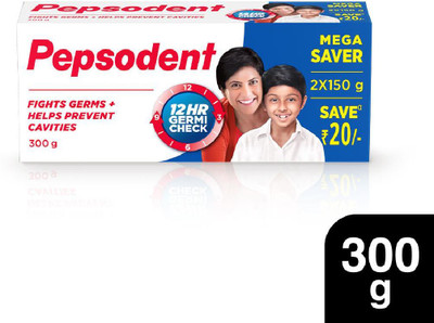 PEPSODENT 12Hr Germicheck Toothpaste Toothpaste(300 g, Pack of 2)