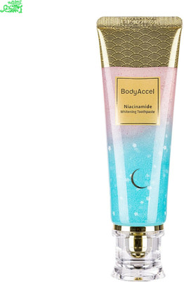 BODYACCEL Niacinamide Toothpaste – Gentle Whitening for Brighter Teeth & Longs Toothpaste(100 g)