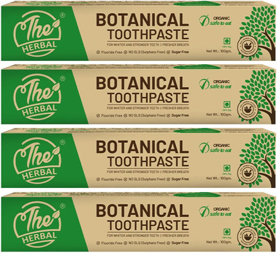 Apollo Noni Botanical Herbal Toothpaste For White Teeth, Stronger Teeth and Fresh Breath Toothpaste(400 g, Pack of 4)