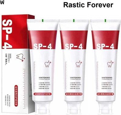Rastic Assure SP 4 Ultra Brightening Toothpaste Pack of 3 Lid-244 Toothpaste(90 g, Pack of 3)