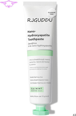RJ GUDDU Nano Hydroxyapatite Mint Toothpaste – Fluoride-Gums & Daily Freshness Toothpaste(100 g)