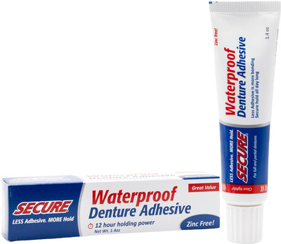 SECURE Denture Bonding Cream 12 Hour Holding Power Size: 1.4 OZ Toothpaste(40 g)