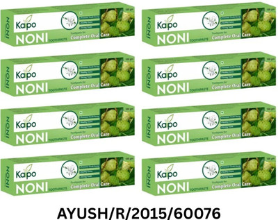 KEVA Kaipo Noni Toothpaste Toothpaste(100 g, Pack of 8)