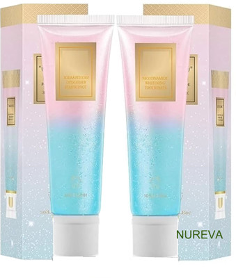 nureva Niacinamide Toothpaste Pack of 2 for Whitening Teeth & Skin Protection Toothpaste(200 g, Pack of 2)