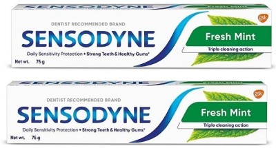 SENSODYNE Toothpaste Fresh Mint Toothpaste(75 g, Pack of 2)