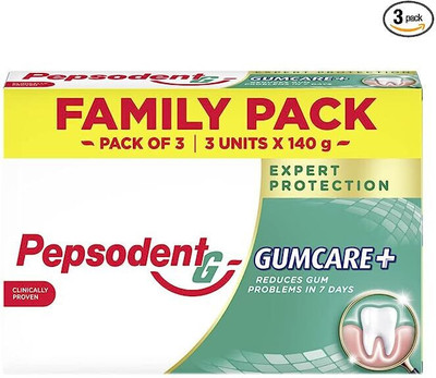 PEPSODENT EXPERT PROTECTION GUM CARE 3x140g MULTI PACK Toothpaste(420 g)