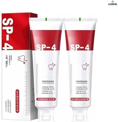 LORSHEL sp 4 toothpaste to maintain daily oral hygiene and gum health Toothpaste(60 g, Pack of 2)