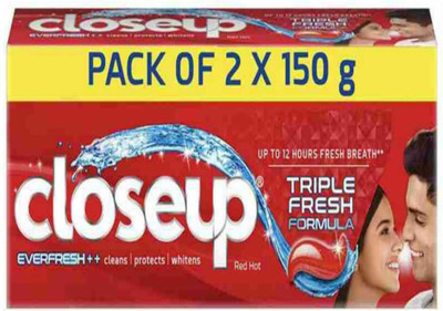 Closeup EVERFRESH++ & TRIPLE FRESH FORMULA Toothpaste(300 g, Pack of 2)