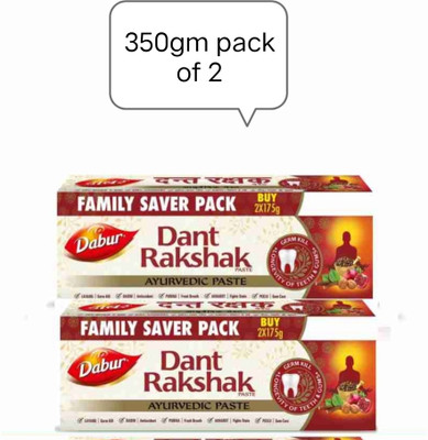 Dabur Contains the goodness of 32 Ayurvedic Herbs for Germ 350gm of 2 Toothpaste(350 g, Pack of 2)