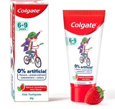 Colgate Kids (6-9 years) Natural Strawberry Mint Flavour Toothpaste(80 g)