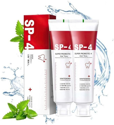 VIVAGLO SP4 Ultra White Toothpaste Whiten & Protect Toothpaste(50 g, Pack of 2)