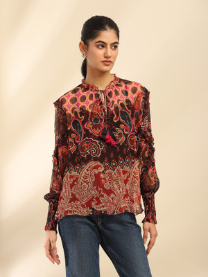 aarke Ritu Kumar Casual Printed Women Multicolor Top