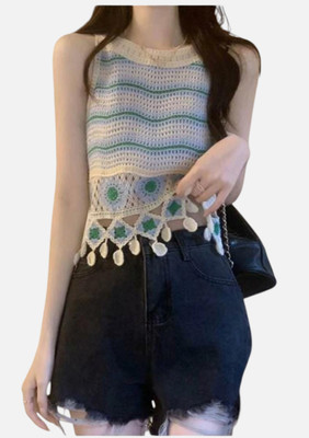 Epicedesigns Casual Solid Women Blue Top