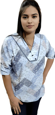 Ditvi Casual Floral Print Women Multicolor Top