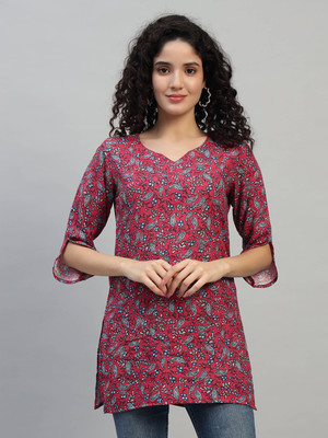 SHAHVEER CREATION Casual Printed Women Multicolor Top
