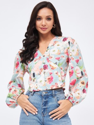 HARPA Casual Printed Women Multicolor Top