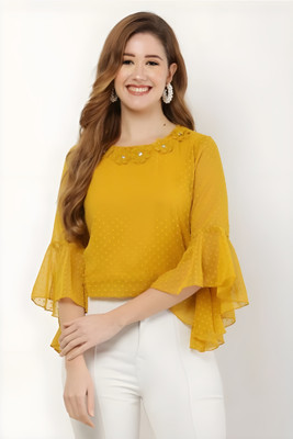 Alburak Enterprises Casual Self Design Women Multicolor Top
