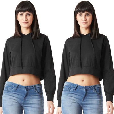 SELVIKE Casual Solid Women Black Top