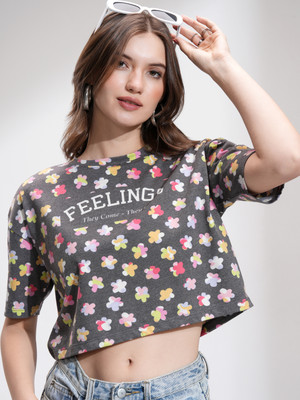 Tokyo Talkies Casual Printed Women Multicolor Top