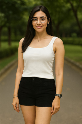 EKASYA Beach Wear Solid Women White Top