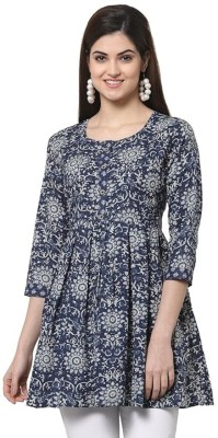 Anant Clothing Store Casual Printed Women Blue, Grey Top