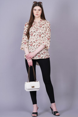 JC4U Casual Printed Women Multicolor Top