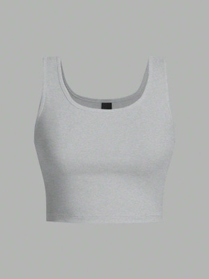 Ddaspration Casual Solid Women Grey Top