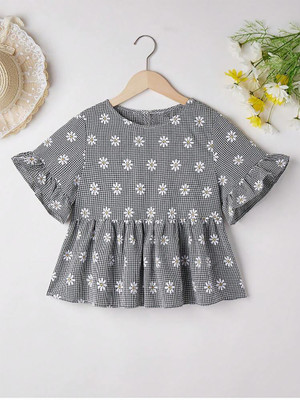 Dream Beauty Fashion Casual Printed Women Black, White, Grey Top