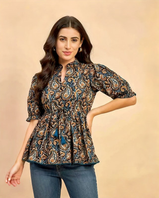 Sutirth Casual Printed Women Multicolor Top