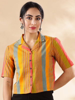 ANOUK Casual Striped Women Multicolor Top